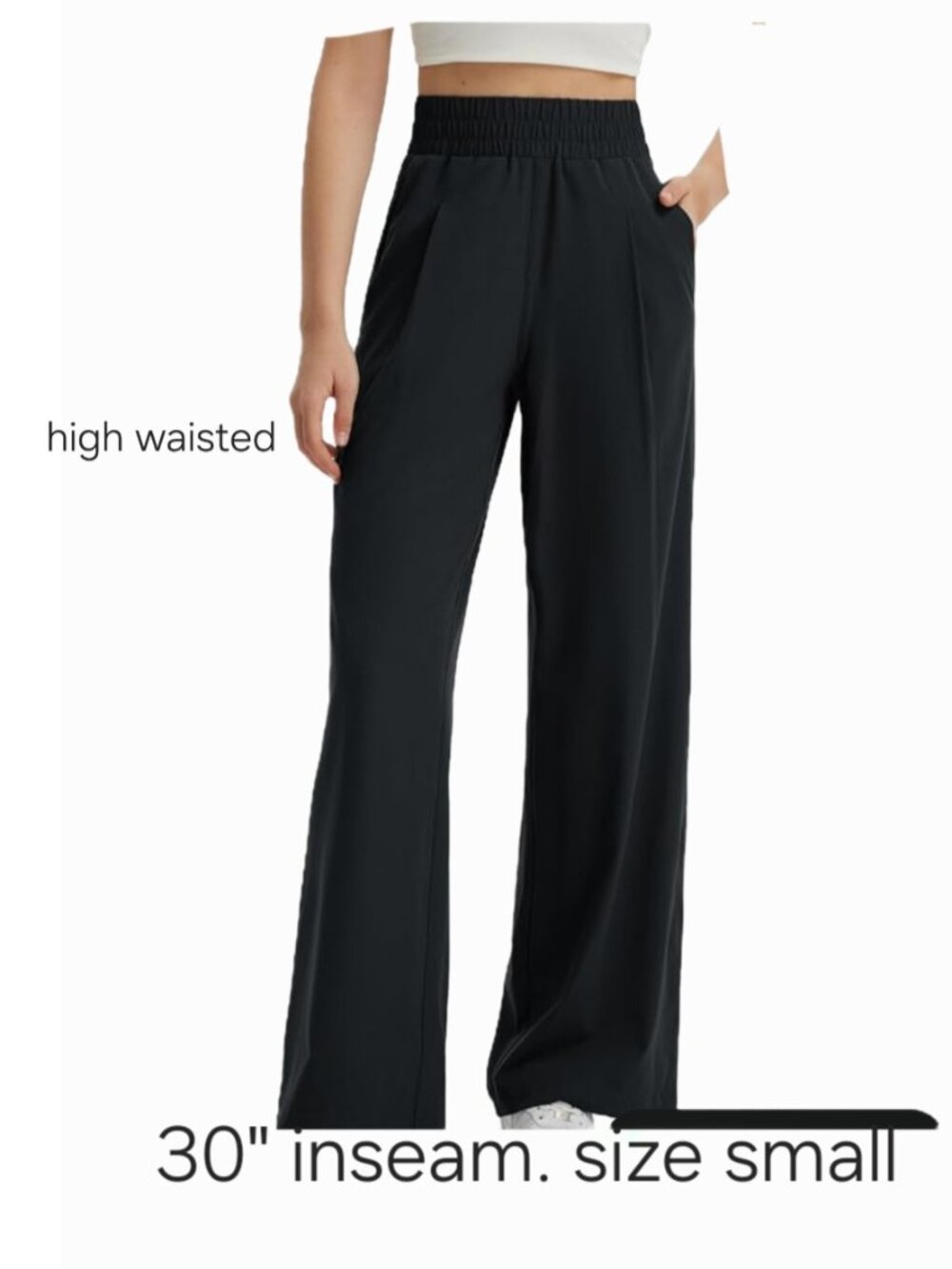 Wide Leg Loose Fit High Waist Pants sz S